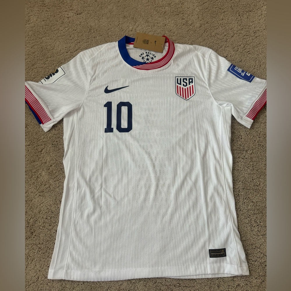 2024 USA Soccer Jersey #10 Christian Pulisic Size M NWT